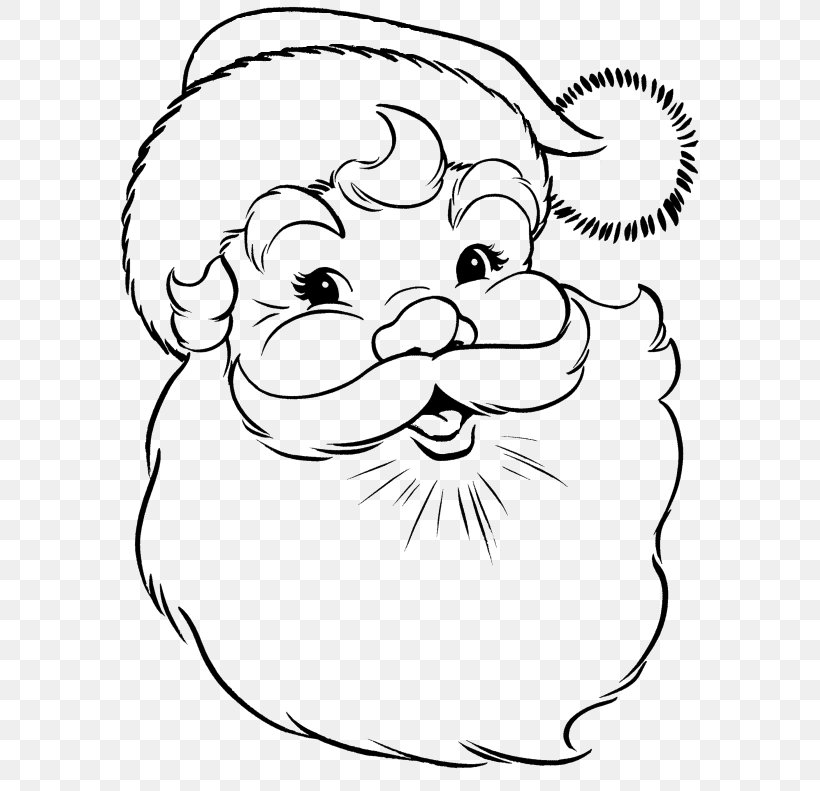 Santa Claus Coloring Book Christmas Coloring Pages Reindeer Drawing, PNG, 580x791px, Watercolor, Cartoon, Flower, Frame, Heart Download Free