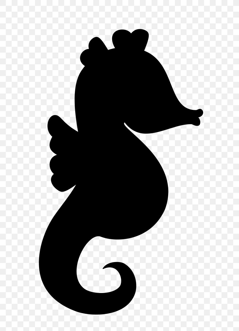 Seahorse Clip Art Character Silhouette Fiction, PNG, 676x1133px, Seahorse, Blackandwhite, Character, Fiction, Fish Download Free