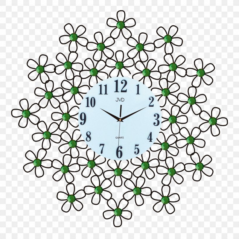 Symmetry Floral Design Pattern Line Clock, PNG, 2048x2048px, Symmetry, Area, Branch, Branching, Clock Download Free