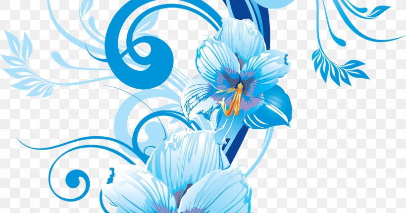 Blue Flower Clip Art, PNG, 1200x630px, Blue, Art, Color, Cut Flowers, Flora Download Free