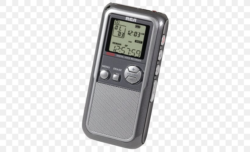 Digital Audio Dictation Machine Sound Recording And Reproduction RCA RP5120 USB, PNG, 500x500px, Digital Audio, Audio, Dictation Machine, Digital Data, Digital Recording Download Free