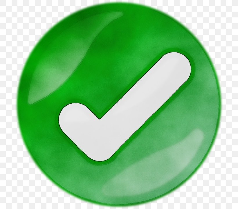 Green Check Mark, PNG, 720x720px, Watercolor, Button, Check Mark, Dishware, Finger Download Free