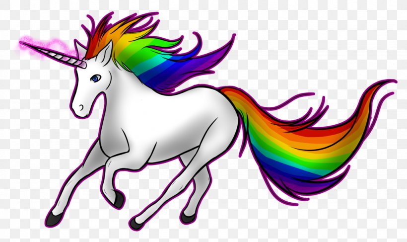 Unicorn Horn Rainbow Clip Art, PNG, 1024x609px, Unicorn, Art, Color, Drawing, Fictional Character Download Free