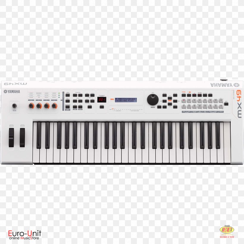 Yamaha MX49 II Synthesizer Yamaha MX61 Sound Synthesizers Yamaha Corporation Keyboard, PNG, 900x900px, Watercolor, Cartoon, Flower, Frame, Heart Download Free