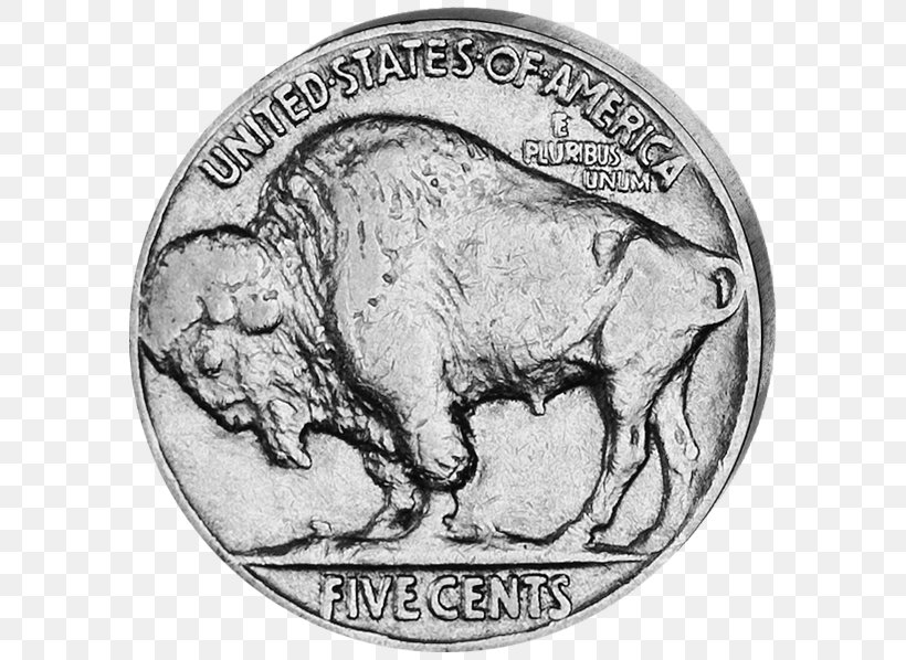 Coin Cattle Fauna Mammal, PNG, 600x598px, Coin, Black And White, Cattle, Cattle Like Mammal, Currency Download Free