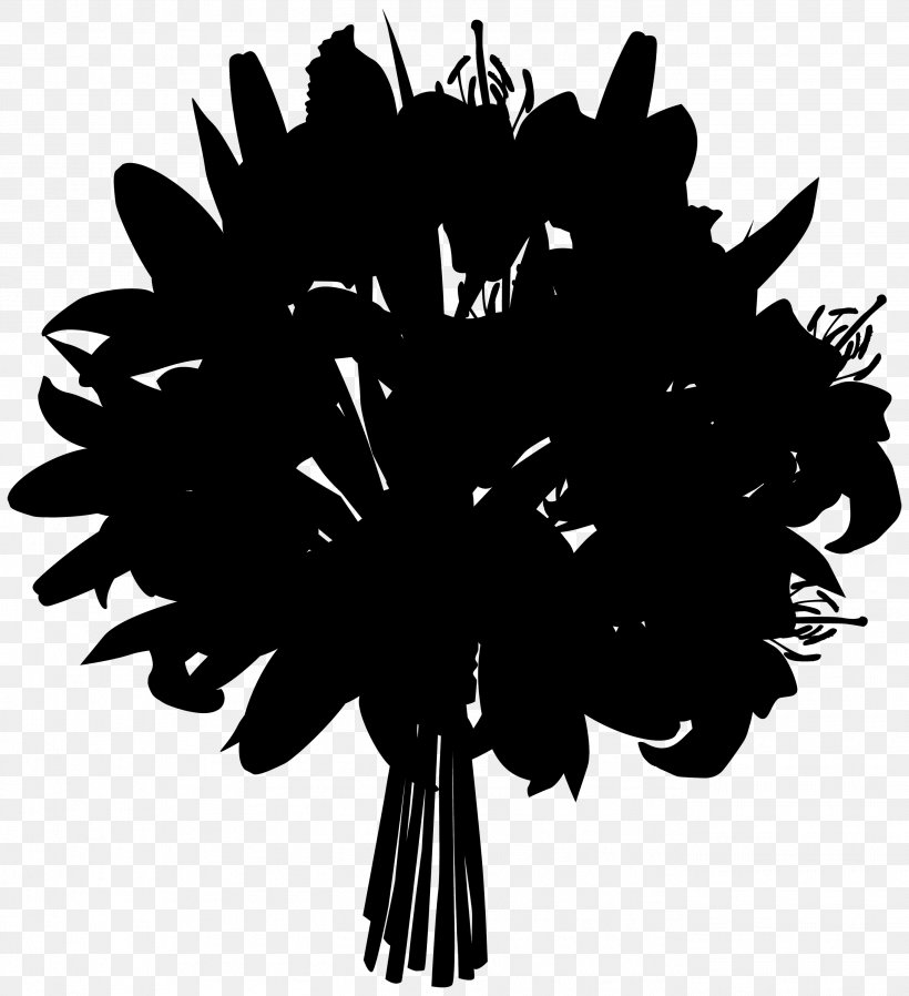 Flower Desktop Wallpaper Computer Silhouette Font, PNG, 2737x3000px, Flower, Black M, Blackandwhite, Computer, Flowering Plant Download Free