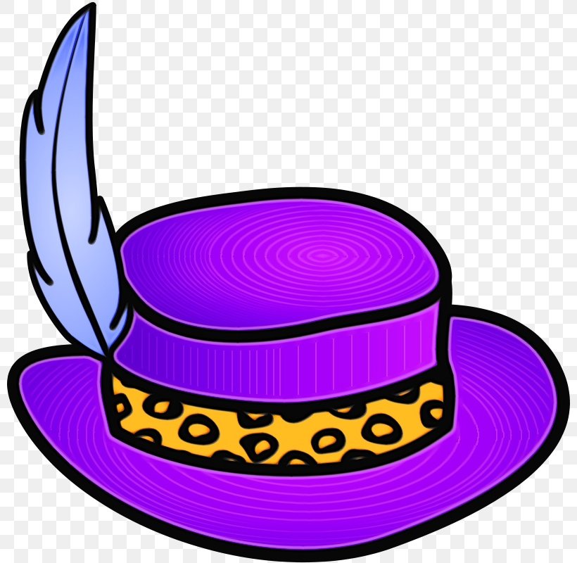 Purple Clip Art Costume Hat Costume Accessory Violet, PNG, 800x800px, Watercolor, Costume, Costume Accessory, Costume Hat, Hat Download Free