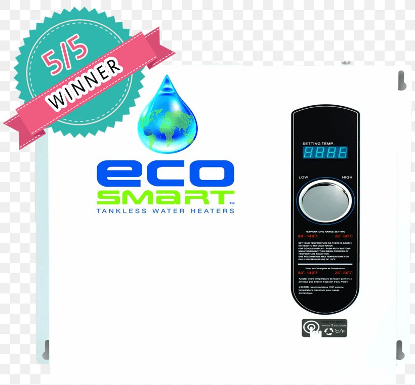 Tankless Water Heating EcoSmart Eco 27 EcoSmart Eco-36 EcoSmart ECO 11, PNG, 810x761px, Water Heating, Electric Heating, Electricity, Electronic Device, Electronics Download Free
