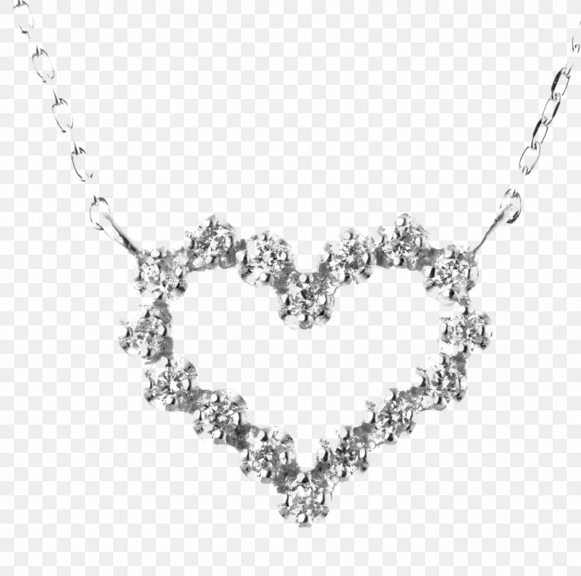 Necklace Charms & Pendants Diamond Jewellery Carat, PNG, 1928x1916px, Necklace, Black And White, Body Jewelry, Brilliant, Carat Download Free