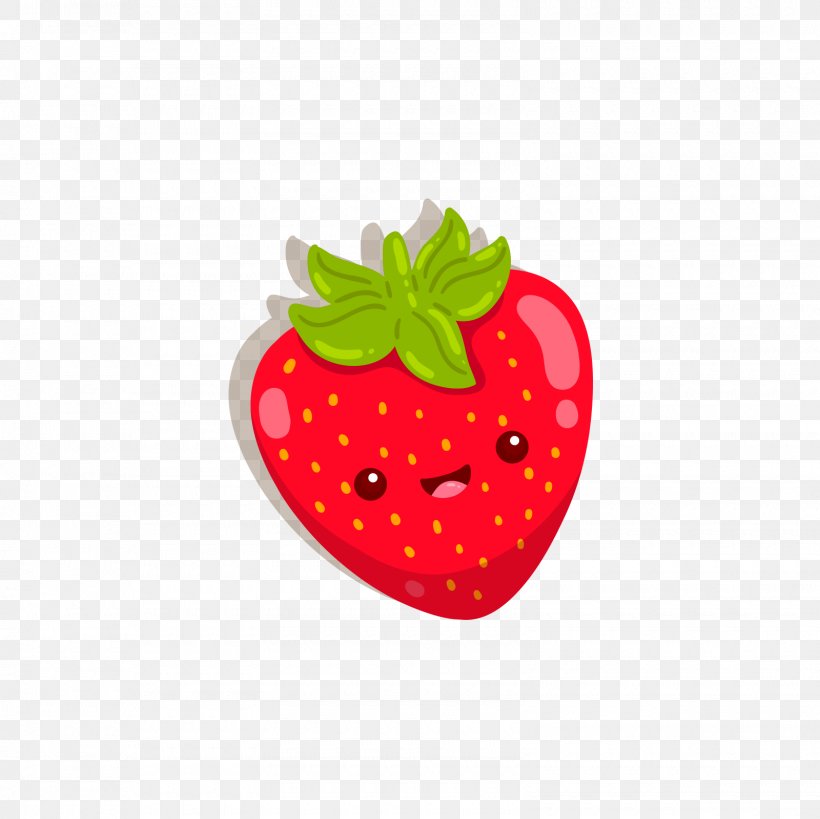 Strawberry Ice Cream Strawberry Cream Cake Aedmaasikas, PNG, 1600x1600px, Strawberry, Aedmaasikas, Cartoon, Food, Fruit Download Free