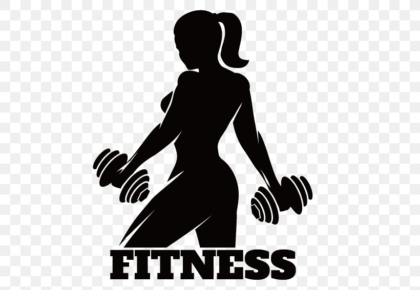 Fitness Centre Silhouette Physical Fitness, PNG, 567x567px, Fitness Centre, Arm, Black And White, Bodybuilding, Dumbbell Download Free