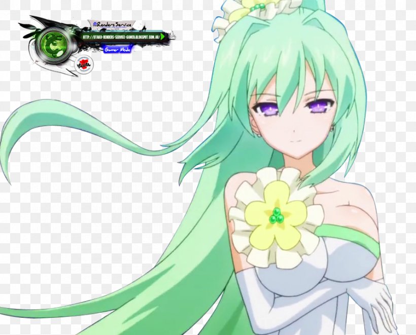 Hyperdimension Neptunia Mk2 Green Heart Hyperdimension Neptunia Victory, PNG, 892x720px, Watercolor, Cartoon, Flower, Frame, Heart Download Free