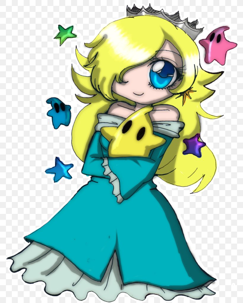 Rosalina Drawing Mario Clip Art, PNG, 784x1020px, Watercolor, Cartoon, Flower, Frame, Heart Download Free