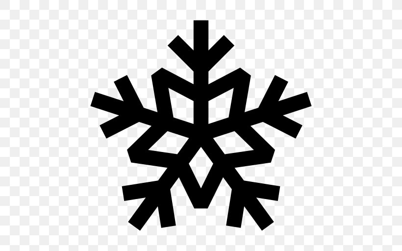 Snowflake Crystal, PNG, 512x512px, Snowflake, Black And White, Crystal, Flat Design, Leaf Download Free