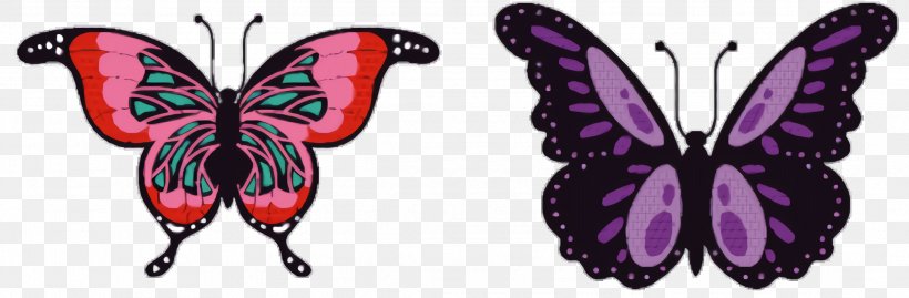 Butterfly Tattoo, PNG, 2164x712px, Brushfooted Butterflies, Animal, Butterfly, Element, Ink Download Free