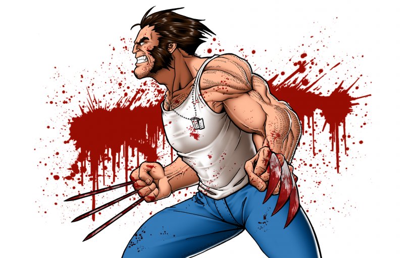 Wolverine Art Painting Canvas Poster, PNG, 1920x1200px, Watercolor, Cartoon, Flower, Frame, Heart Download Free