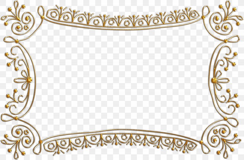 Gold Frame, PNG, 2665x1754px, Picture Frames, Area, Body Jewelry, Border, Calligraphy Download Free