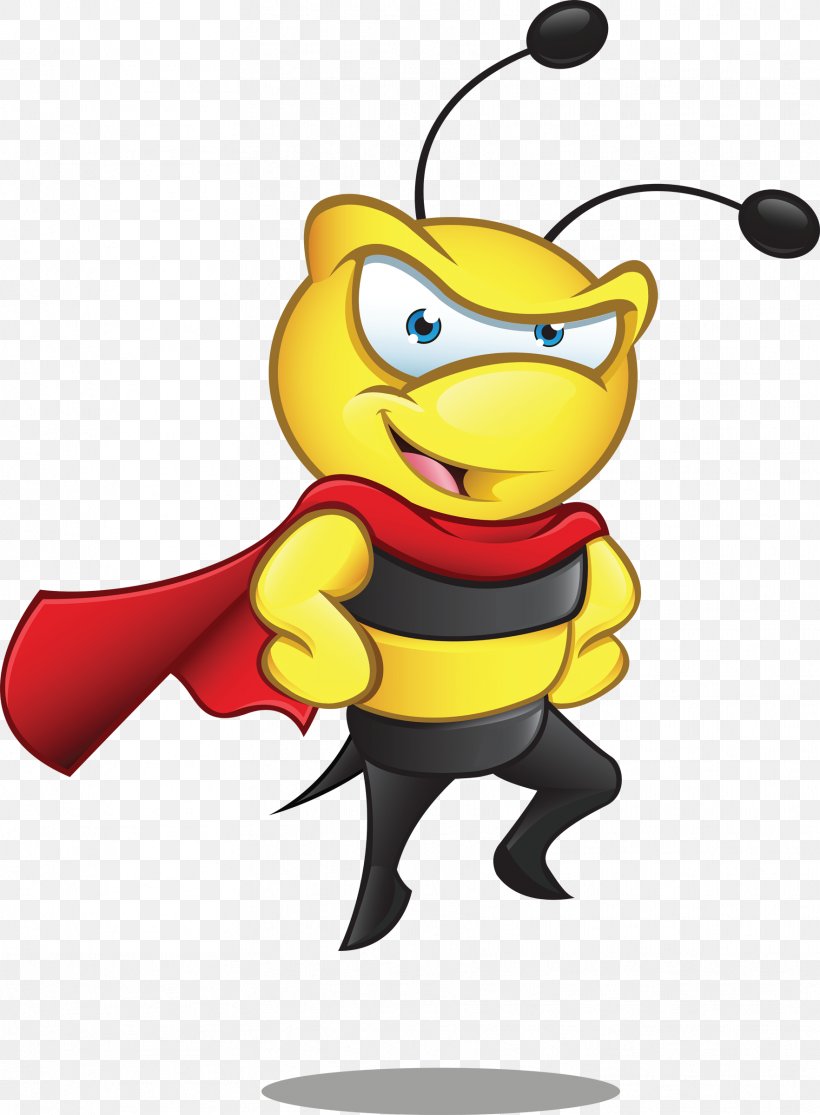 Bee Superhero Royalty-free, PNG, 1764x2400px, Bee, Art, Cartoon, Character, Drawing Download Free