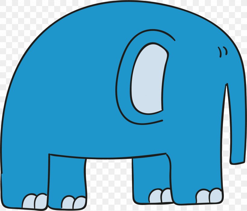 Blue Elephant Clip Art, PNG, 1919x1642px, Blue, Area, Artwork, Circus, Creativity Download Free