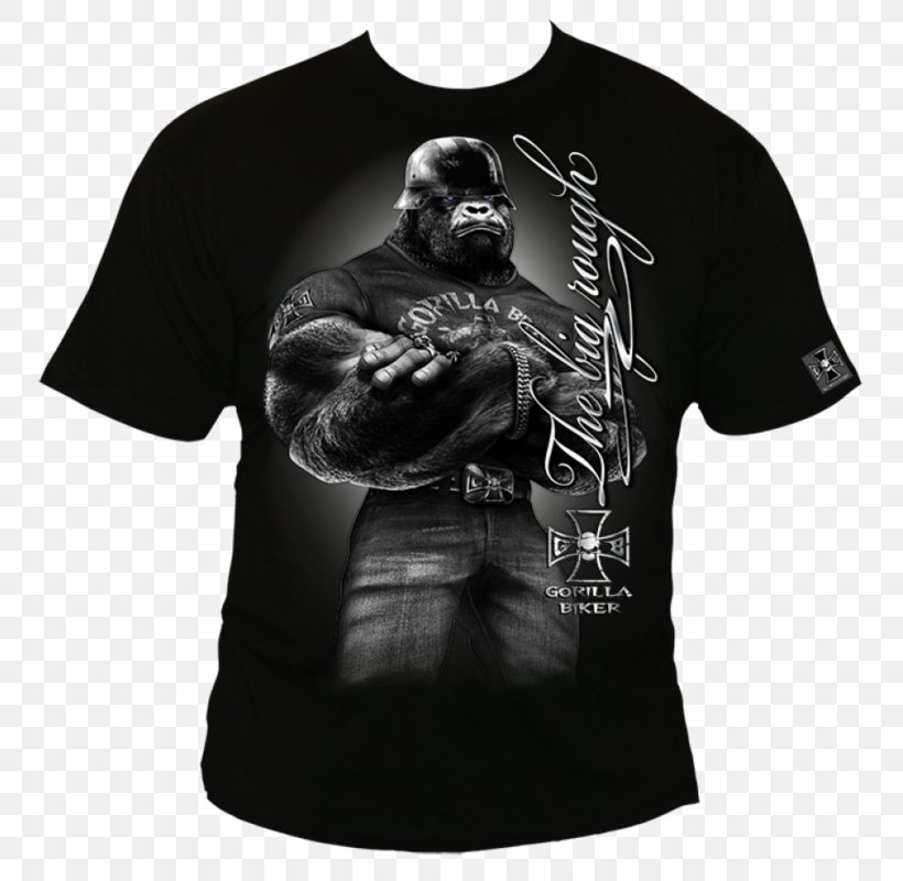 T-shirt Gorilla Silberrücken Sleeve Sweatjacke, PNG, 795x800px, Tshirt, Black, Bodysuit, Brand, Clothing Download Free