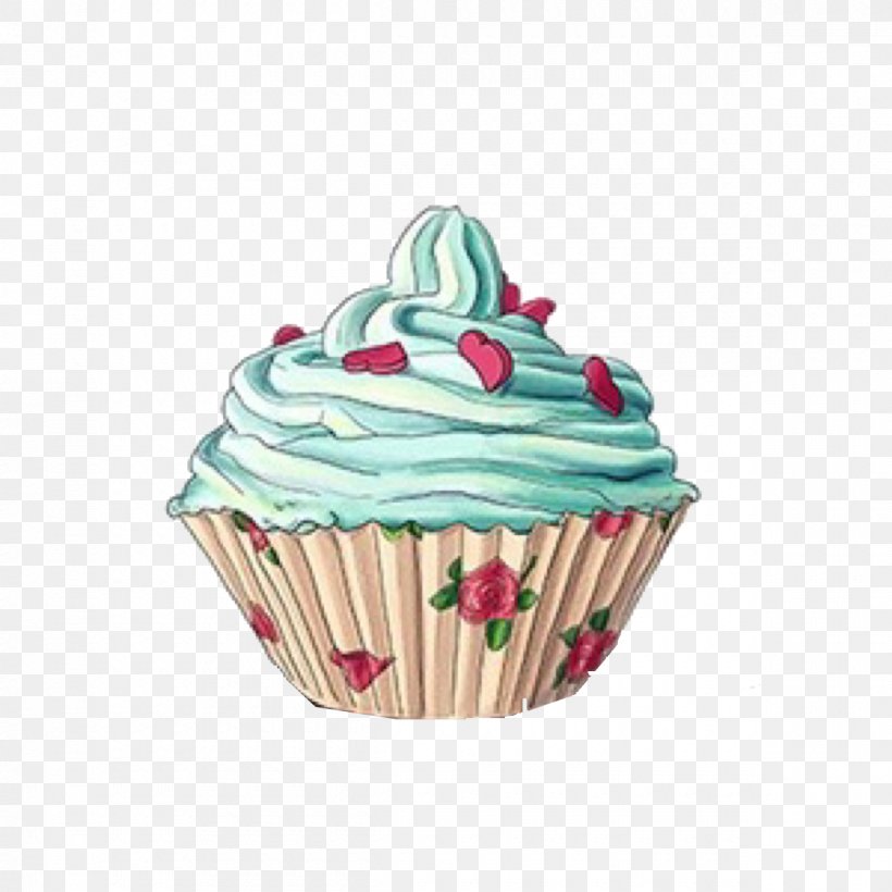 Cupcake Muffin Birthday Cake Bakery Drawing, PNG, 1200x1200px, Cupcake, Bakery, Baking Cup, Baking Powder, Birthday Cake Download Free