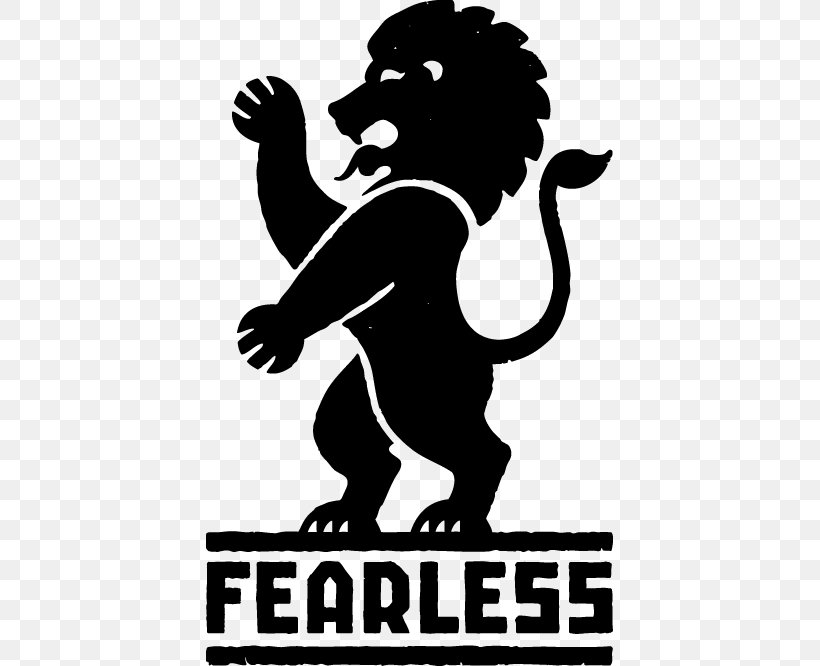 Fearless Coffee Logo Food Restaurant, PNG, 407x666px, Logo, Art, Bar, Black And White, Carnivoran Download Free