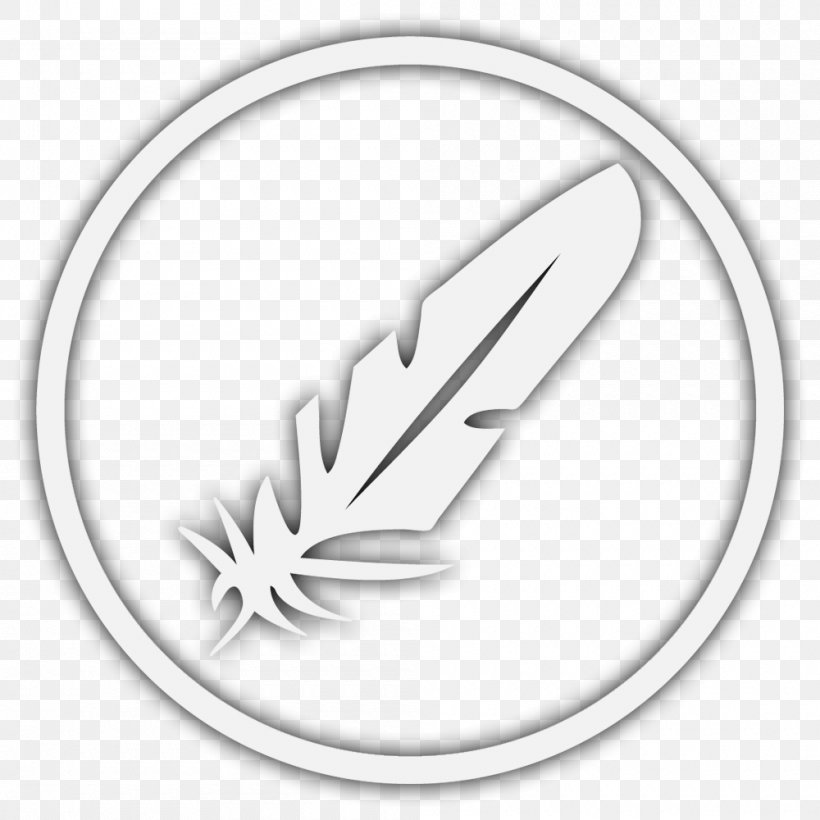 Feathercoin Cryptocurrency Litecoin GitHub Fork, PNG, 1000x1000px, Feathercoin, Bitcoin, Bitcoin Core, Black And White, Brand Download Free