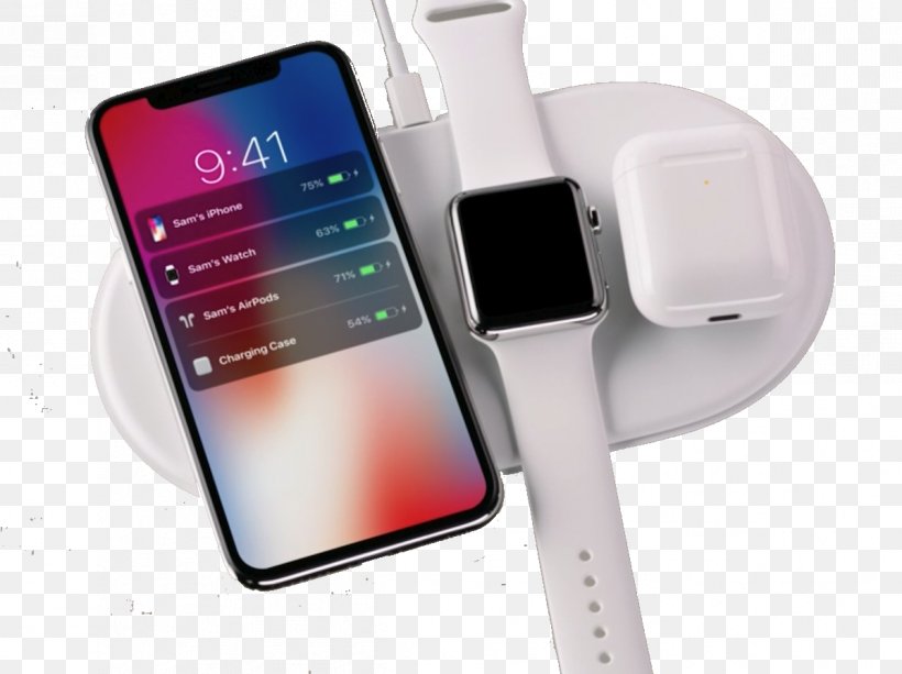 IPhone X AirPower Battery Charger AirPods Apple Watch Series 3, PNG, 1198x897px, Iphone X, Airpods, Airpower, Apple, Apple Watch Download Free