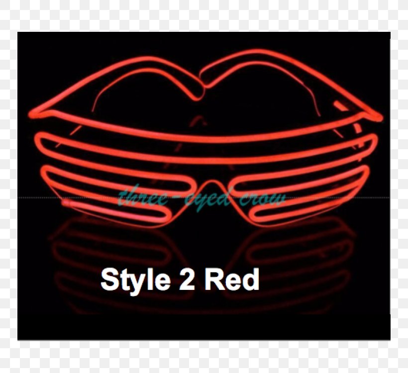 Light-emitting Diode Electroluminescent Wire Sunglasses, PNG, 750x750px, Light, Brand, Color, Costume, Costume Party Download Free