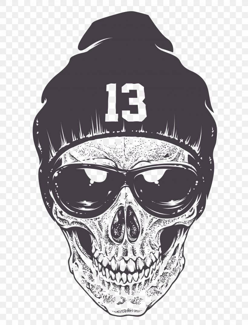 Skull Tattoo Drawing Royalty-free, PNG, 2740x3600px, Skull, Black And White, Bone, Drawing, Facial Hair Download Free