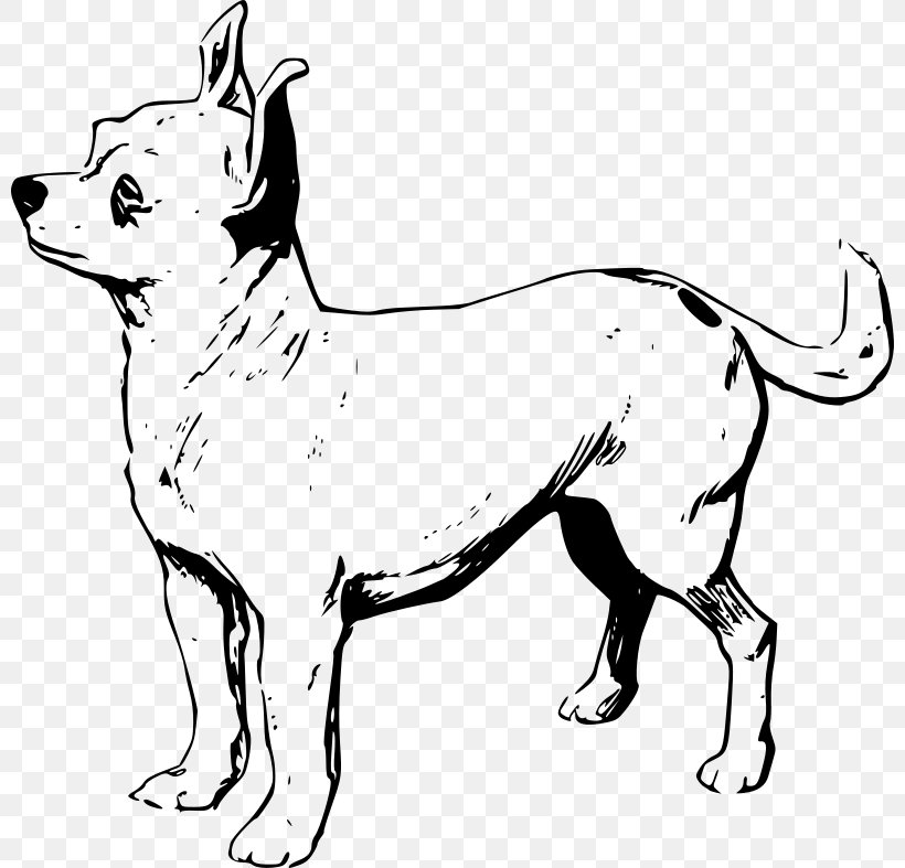 Chihuahua Puppy Dogue De Bordeaux Pug Clip Art, PNG, 800x787px, Chihuahua, Artwork, Beverly Hills Chihuahua, Black And White, Carnivoran Download Free