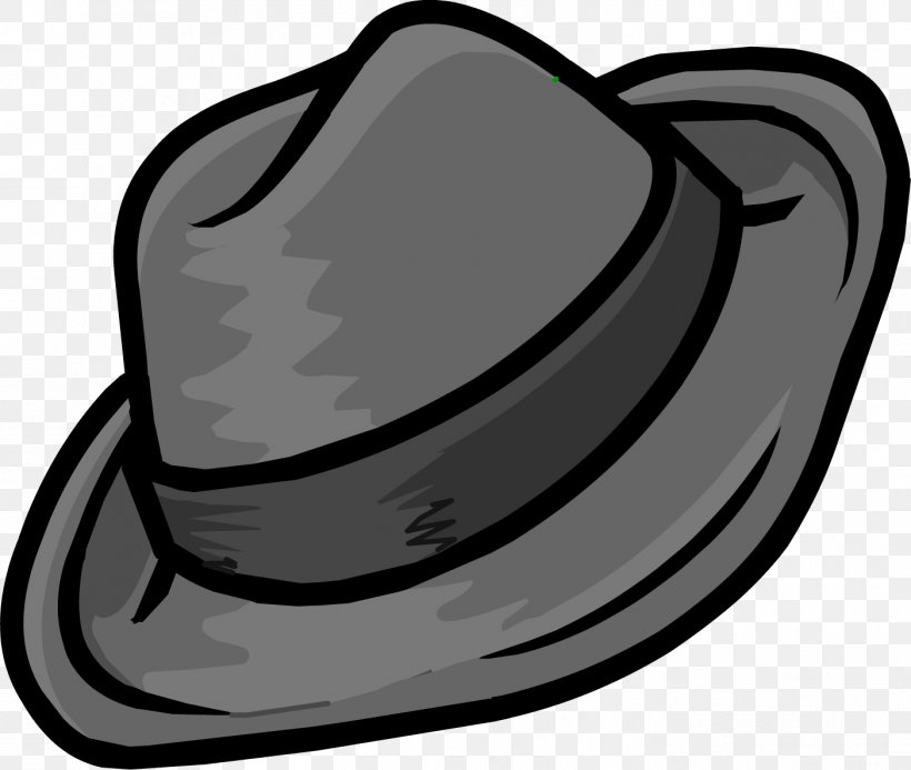 Fedora Club Penguin Hat Trilby Clip Art, PNG, 1403x1186px, Fedora, Baseball Cap, Black And White, Clothing, Club Penguin Download Free