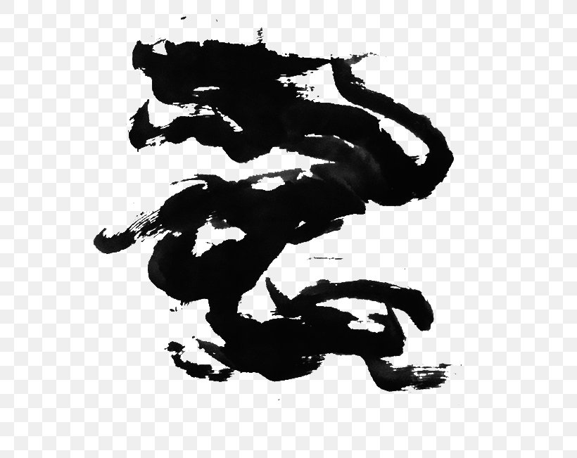 Ink Wash Painting Chinese Dragon, PNG, 700x651px, Ink Wash Painting, Art, Black, Black And White, Chinese Dragon Download Free