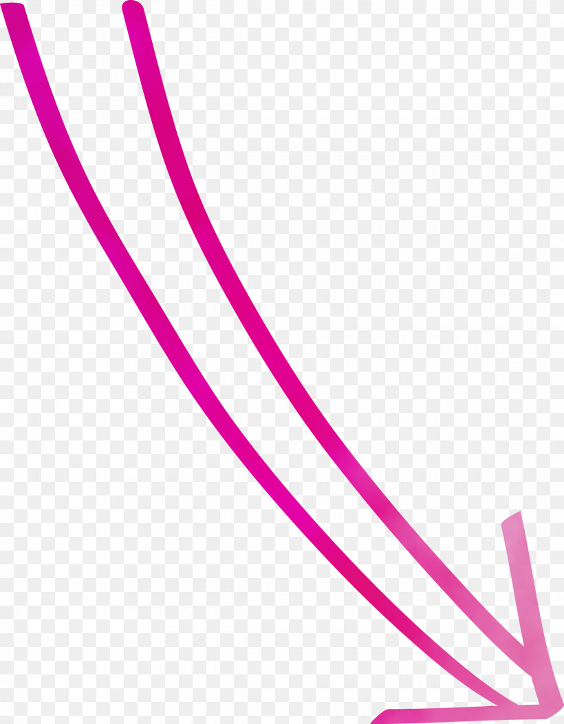 Pink Violet Magenta Line Purple, PNG, 2337x3000px, Hand Drawn Arrow, Line, Magenta, Material Property, Paint Download Free
