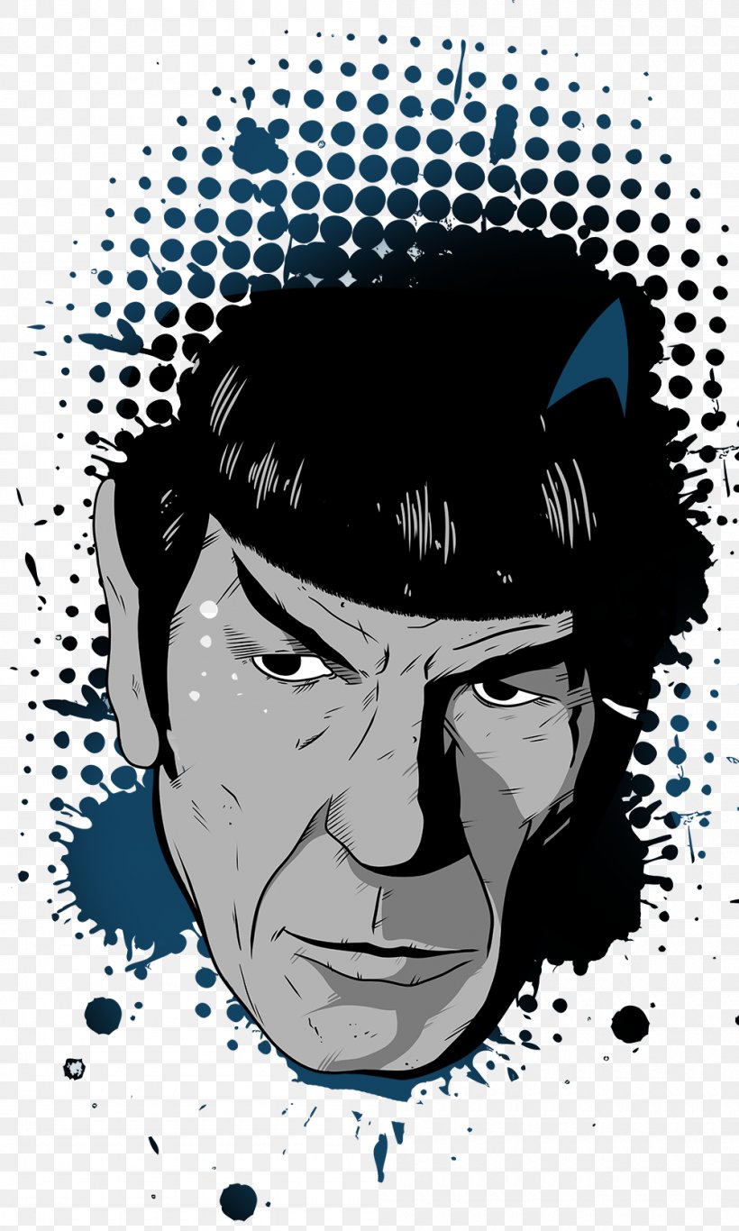 Star Trek Spock Fan Art, PNG, 1000x1667px, Star Trek, Art, Black And White, Caricature, Cartoon Download Free