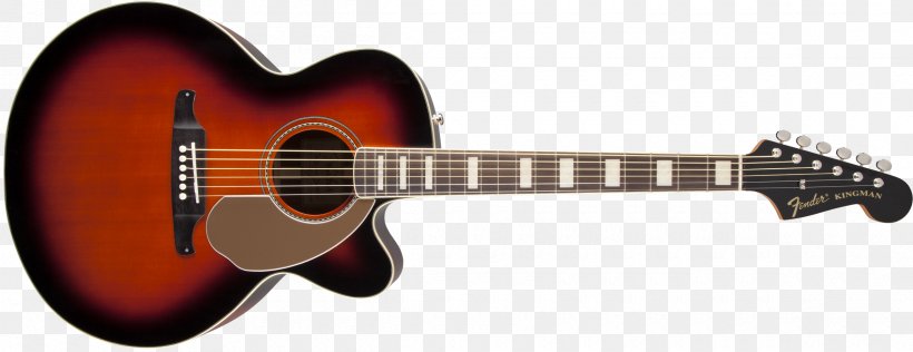 Fender California Series Fender Musical Instruments Corporation Acoustic Guitar Acoustic-electric Guitar, PNG, 2400x925px, Watercolor, Cartoon, Flower, Frame, Heart Download Free