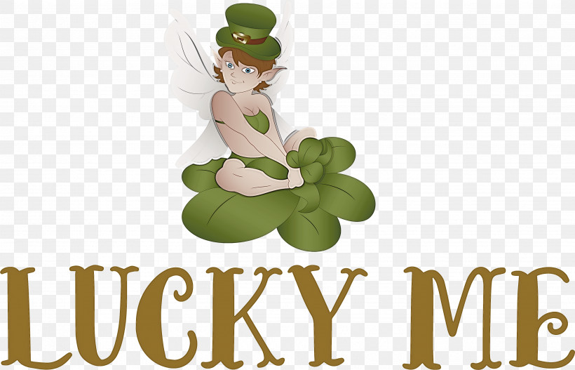 Lucky Me Patricks Day Saint Patrick, PNG, 3635x2338px, Lucky Me, Character, Flower, Green, Logo Download Free