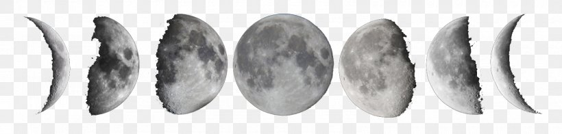 Lunar Phase New Moon Full Moon, PNG, 1600x383px, Lunar Phase, Black And White, Black Moon, Color, Full Moon Download Free