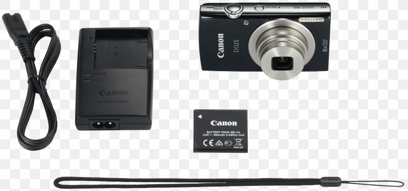 Canon IXUS 185 20 Megapixel Compact Camera, PNG, 3000x1407px, Canon Eos, Camera, Camera Accessory, Cameras Optics, Canon Download Free
