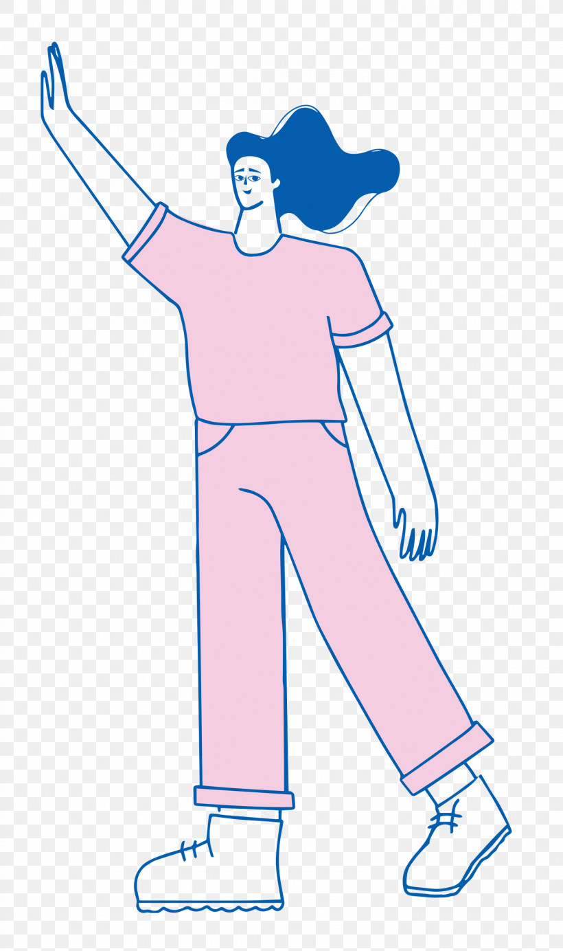 Girl Standing, PNG, 1481x2500px, Girl Standing, Cartoon, Clothing, Electric Blue M, Human Body Download Free