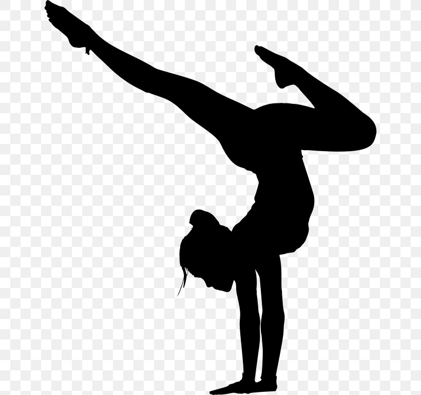 Silhouette Yoga Female Woman, PNG, 648x768px, Silhouette, Arm, Balance, Black And White, Dancer Download Free