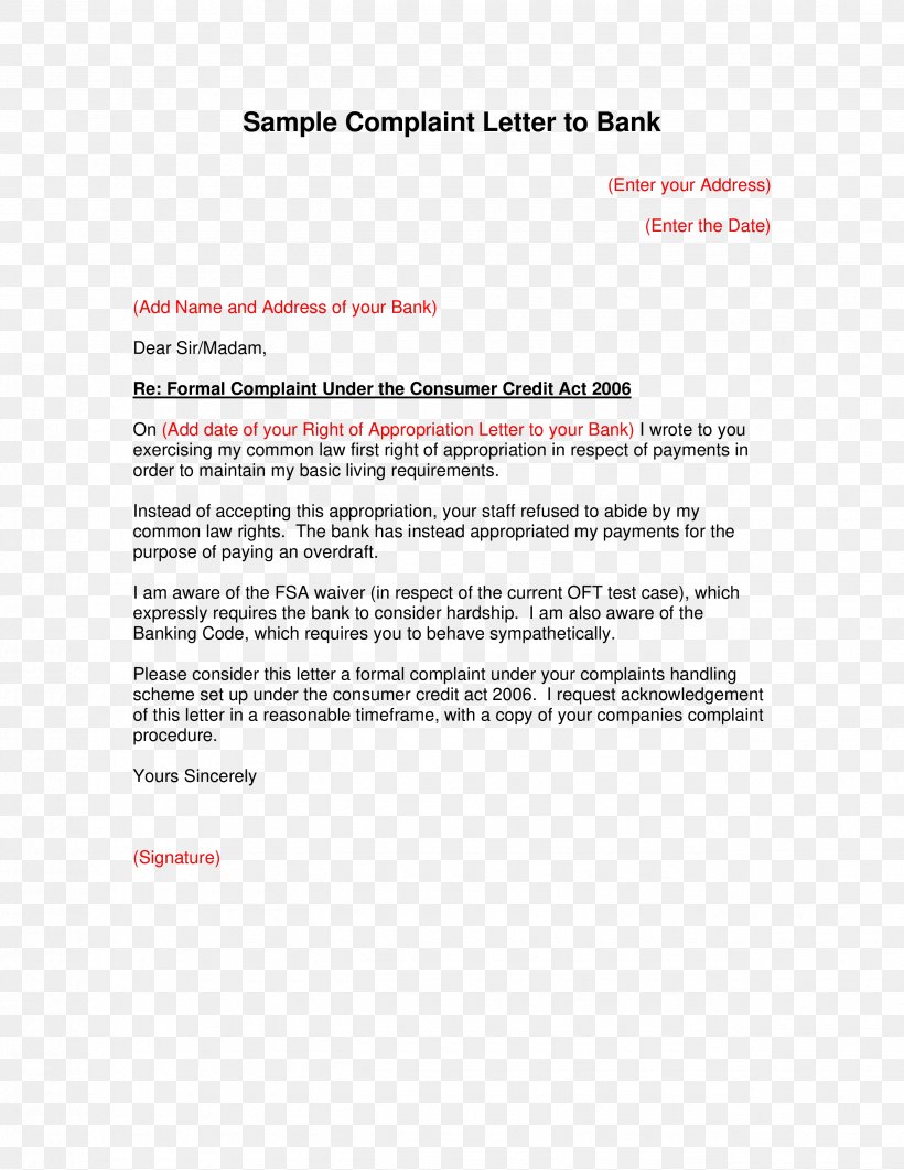 Document Complaint Letter Form Template, PNG, 2550x3300px, Document, Area, Book Report, Brand, Business Download Free