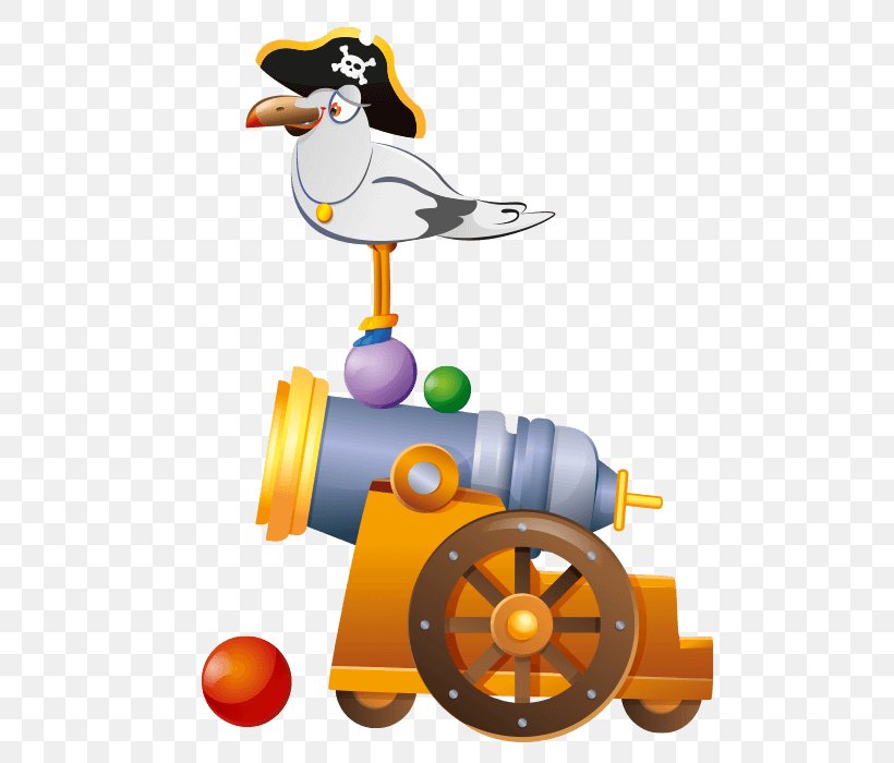 Piracy Galleon Treasure Island Sticker Clip Art, PNG, 700x700px, Piracy, Beak, Bird, Cannon, Cartoon Download Free
