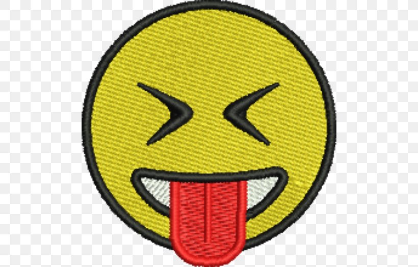 Emoji Smiley Embroidered Patch Emblem, PNG, 500x524px, Emoji, Award Or Decoration, Drawing, Emblem, Embroidered Patch Download Free