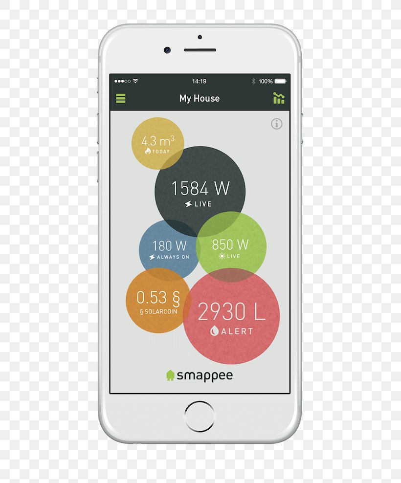 Smartphone Home Energy Monitor Energy Conservation, PNG, 500x988px, Smartphone, Brand, Communication Device, Domestic Energy Consumption, Efficient Energy Use Download Free