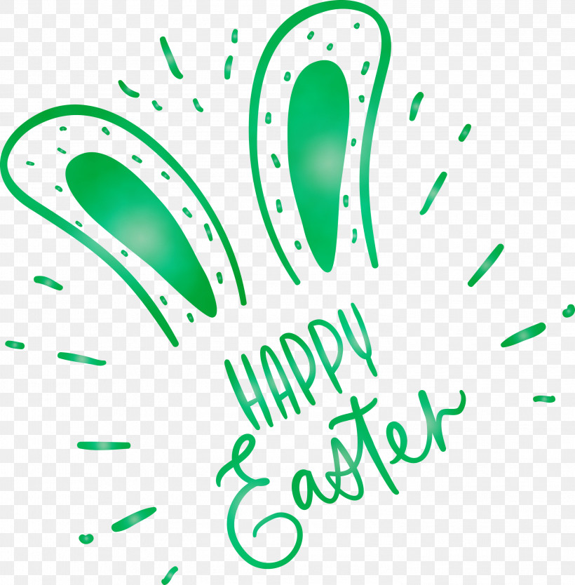 Text Green Font Line Logo, PNG, 2949x3000px, Easter Day, Easter Sunday, Green, Happy Easter, Line Download Free