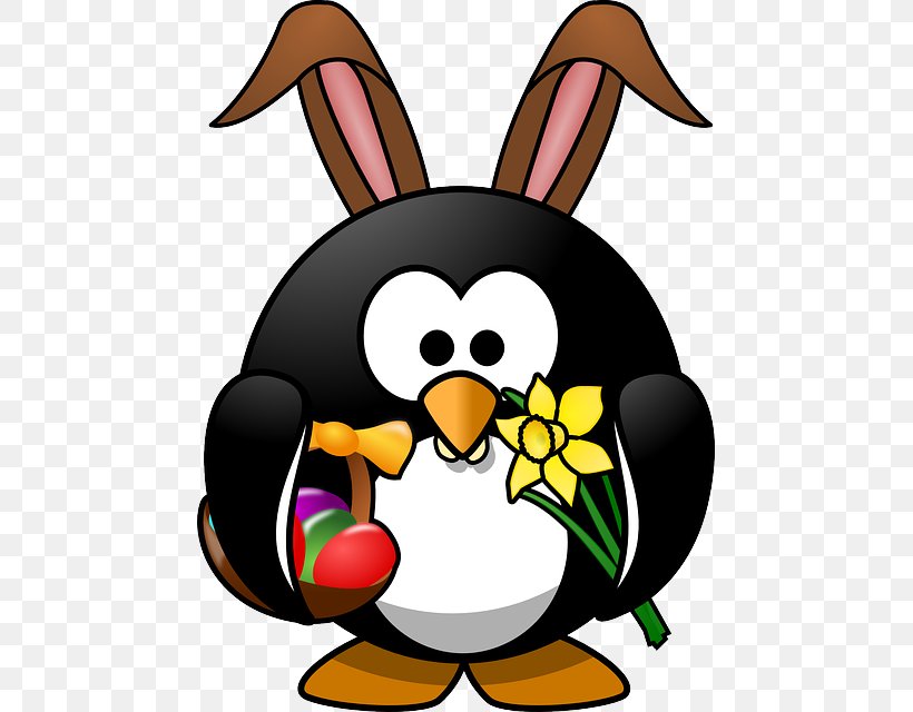 Penguin Clip Art Easter Bunny Egg Hunt, PNG, 465x640px, Penguin, Art, Bird, Cartoon, Easter Download Free