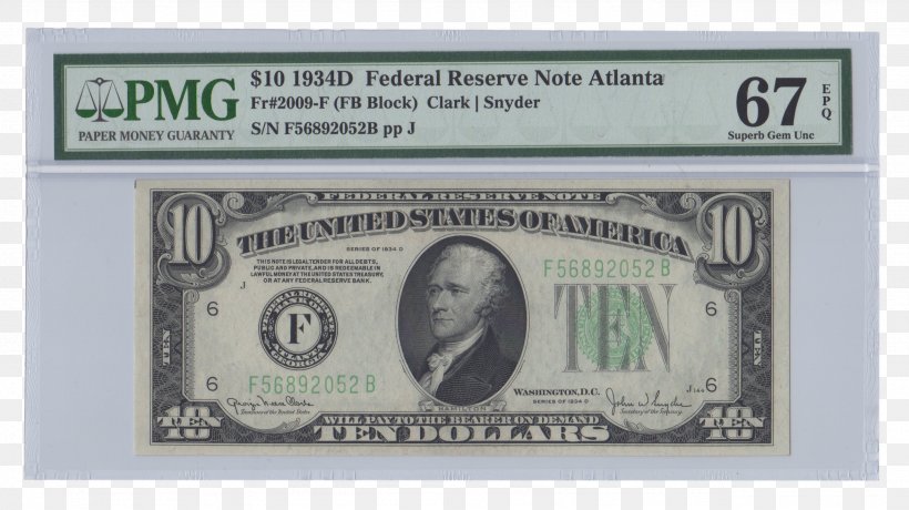 United States Ten-dollar Bill Series Of 1928 Federal Reserve Note United States Dollar, PNG, 2566x1440px, United States Tendollar Bill, Banknote, Cash, Coin, Currency Download Free