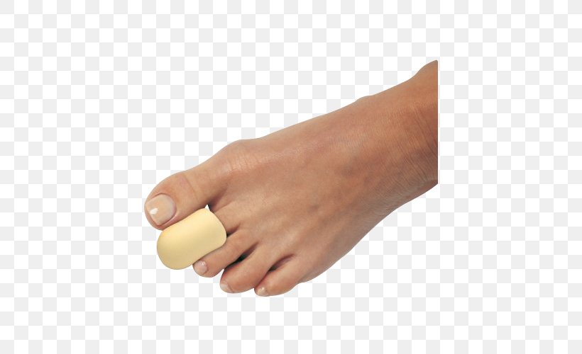 Nylon Covered Toe Cap Large PediFix Nylon-Covered Toe Cap PediFix Podiatrists' Choice Nylon-Covered Toe Cap PediFix Hammer Toe Cushion, PNG, 500x500px, Foot, Finger, Hand, Nail, Thumb Download Free