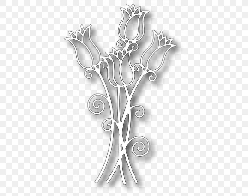 Tulip Craft Die, PNG, 650x650px, Tulip, Black And White, Body Jewellery, Body Jewelry, Craft Download Free